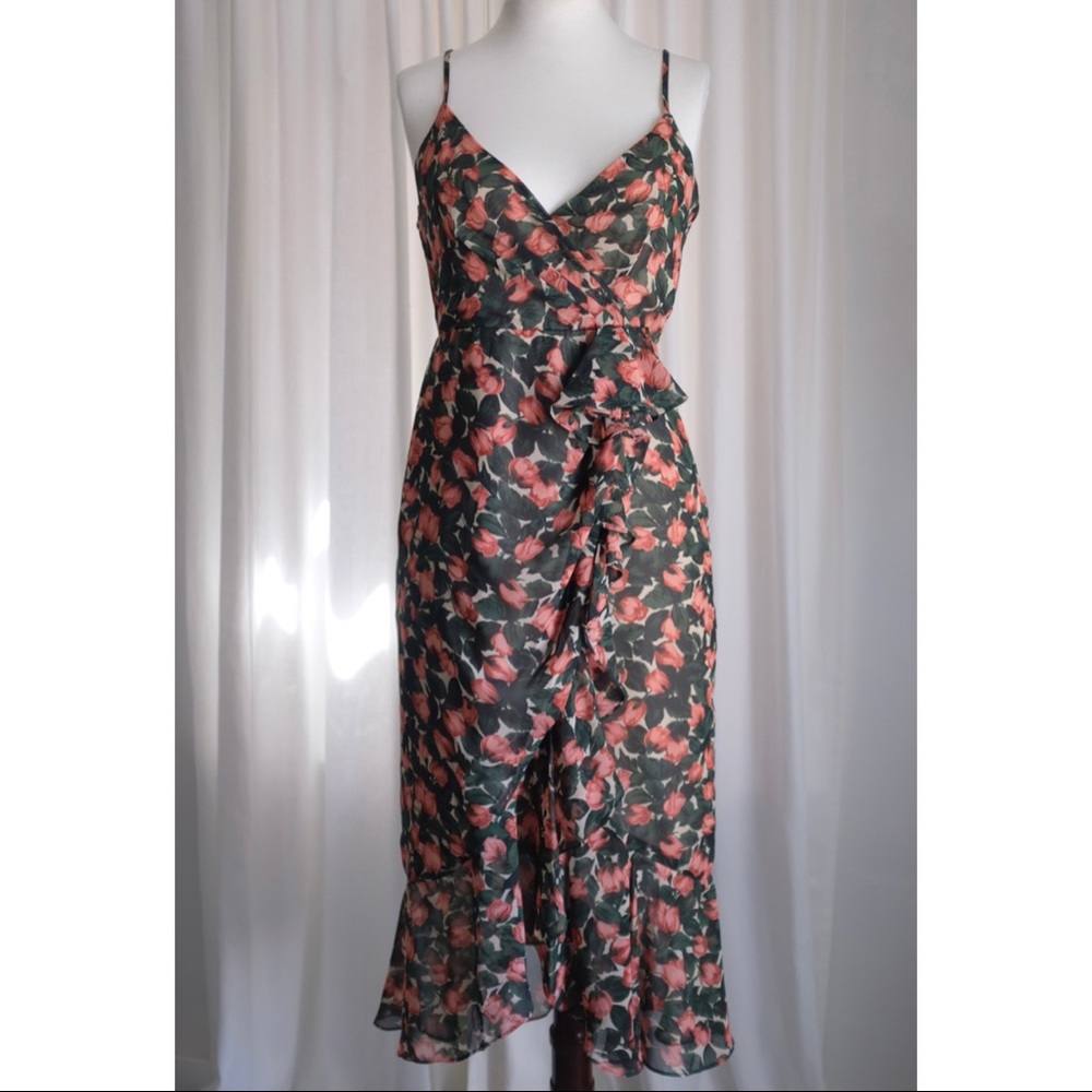 Midi floral dress | S